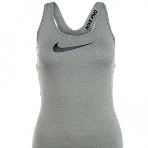 Nike Pro Dri Fit Grey Racerback Tank Size Medium